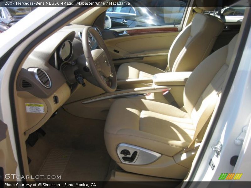 Alabaster White / Macadamia 2007 Mercedes-Benz ML 350 4Matic