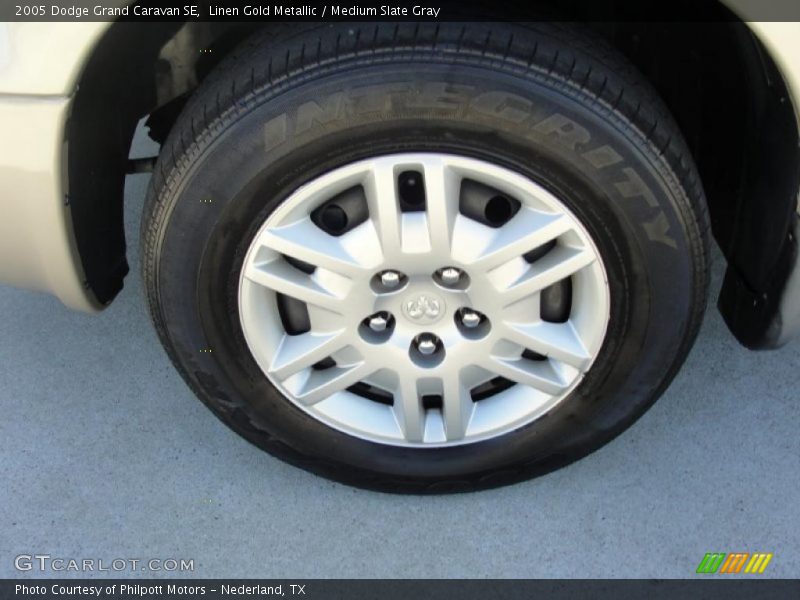 Linen Gold Metallic / Medium Slate Gray 2005 Dodge Grand Caravan SE
