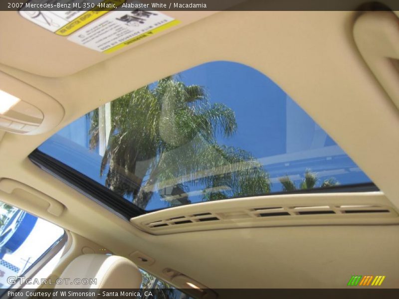 Alabaster White / Macadamia 2007 Mercedes-Benz ML 350 4Matic