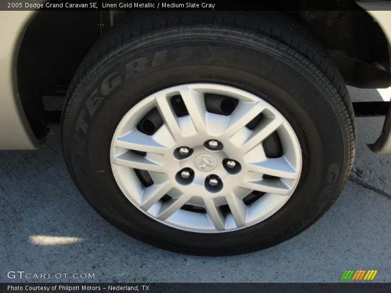 Linen Gold Metallic / Medium Slate Gray 2005 Dodge Grand Caravan SE