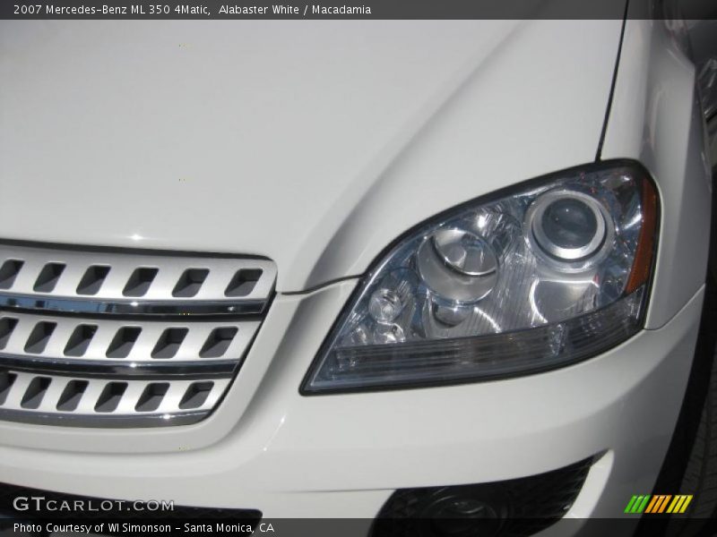 Alabaster White / Macadamia 2007 Mercedes-Benz ML 350 4Matic