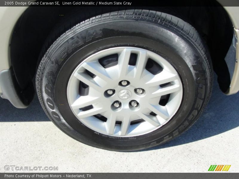 Linen Gold Metallic / Medium Slate Gray 2005 Dodge Grand Caravan SE