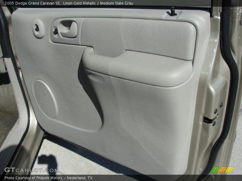 Linen Gold Metallic / Medium Slate Gray 2005 Dodge Grand Caravan SE
