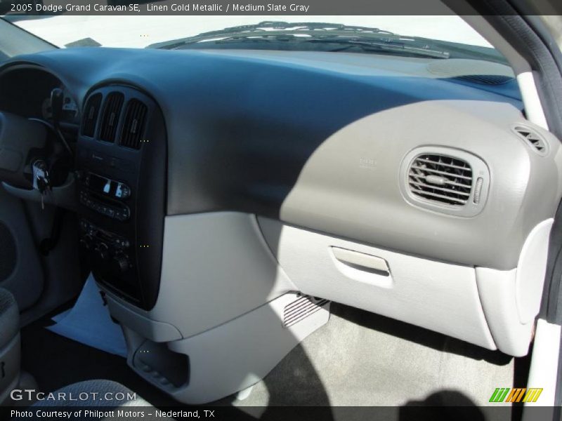 Linen Gold Metallic / Medium Slate Gray 2005 Dodge Grand Caravan SE