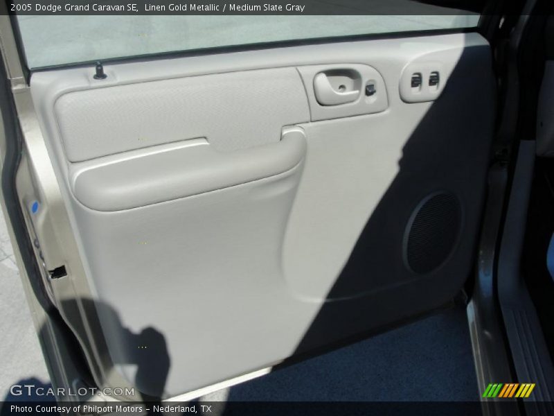Linen Gold Metallic / Medium Slate Gray 2005 Dodge Grand Caravan SE