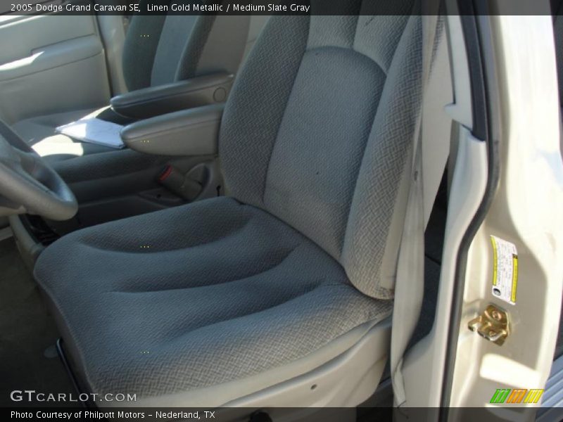 Linen Gold Metallic / Medium Slate Gray 2005 Dodge Grand Caravan SE