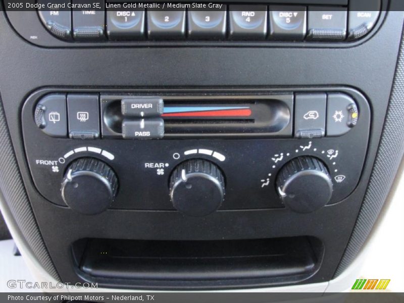 Linen Gold Metallic / Medium Slate Gray 2005 Dodge Grand Caravan SE