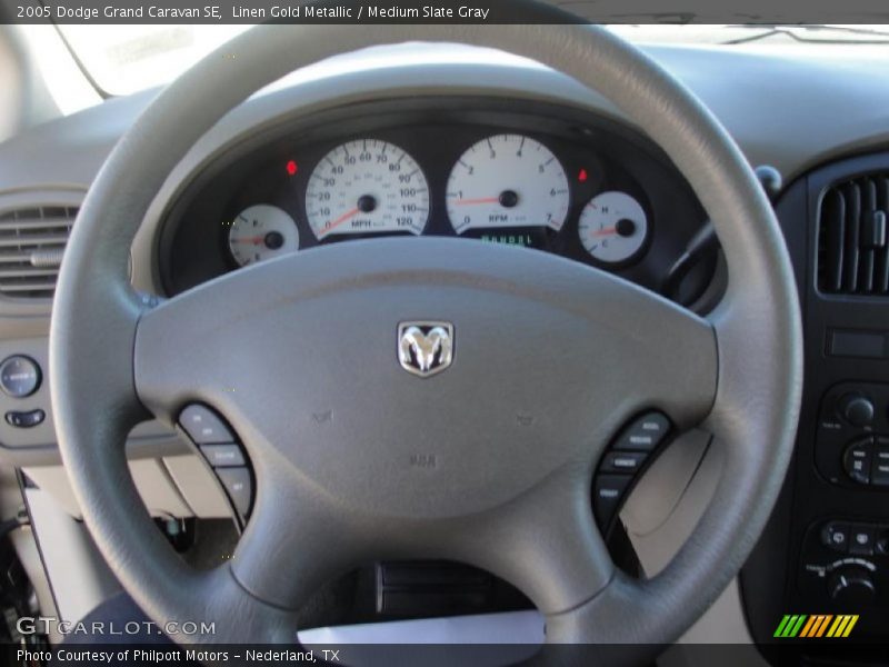 Linen Gold Metallic / Medium Slate Gray 2005 Dodge Grand Caravan SE
