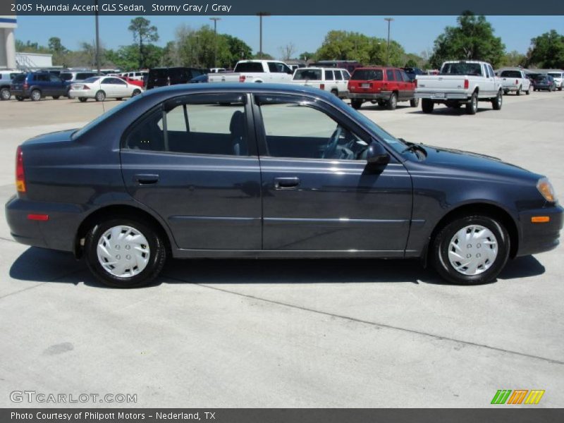 Stormy Gray / Gray 2005 Hyundai Accent GLS Sedan