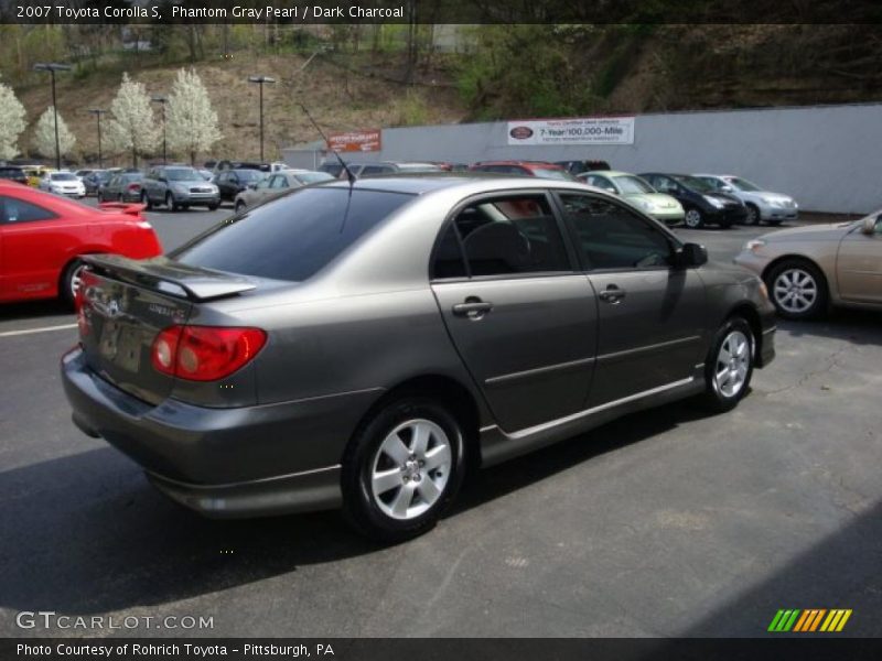 Phantom Gray Pearl / Dark Charcoal 2007 Toyota Corolla S