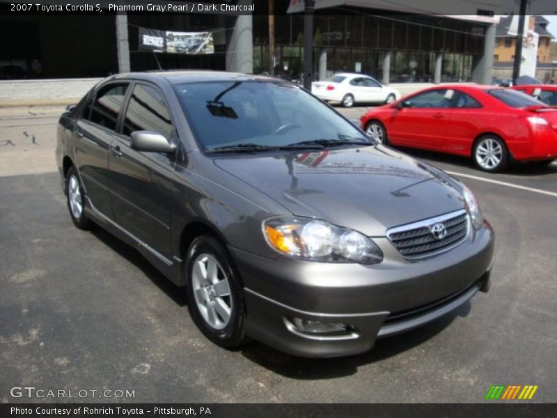 Phantom Gray Pearl / Dark Charcoal 2007 Toyota Corolla S