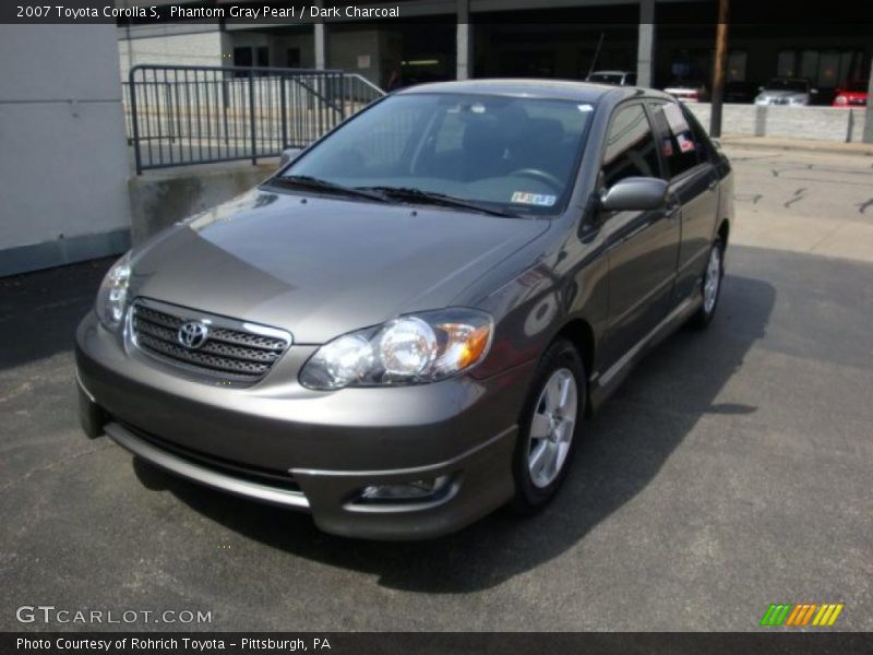 Phantom Gray Pearl / Dark Charcoal 2007 Toyota Corolla S