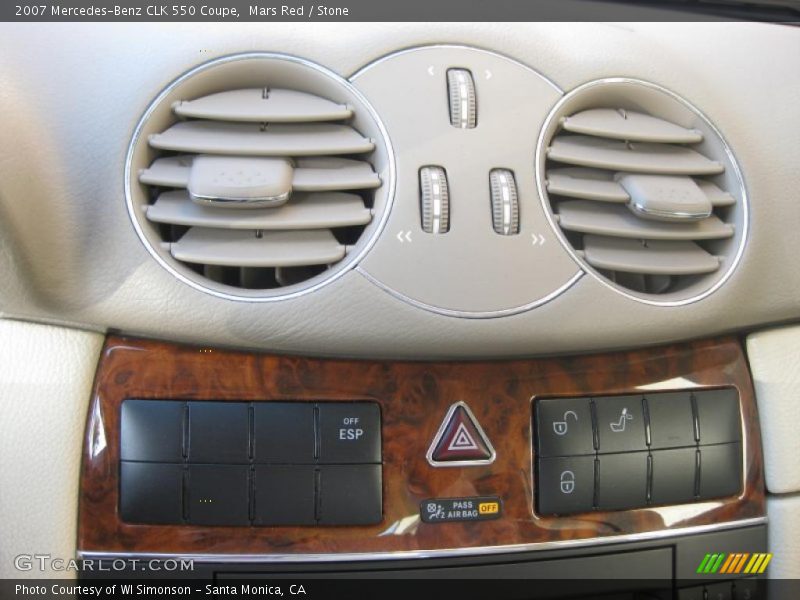 Mars Red / Stone 2007 Mercedes-Benz CLK 550 Coupe
