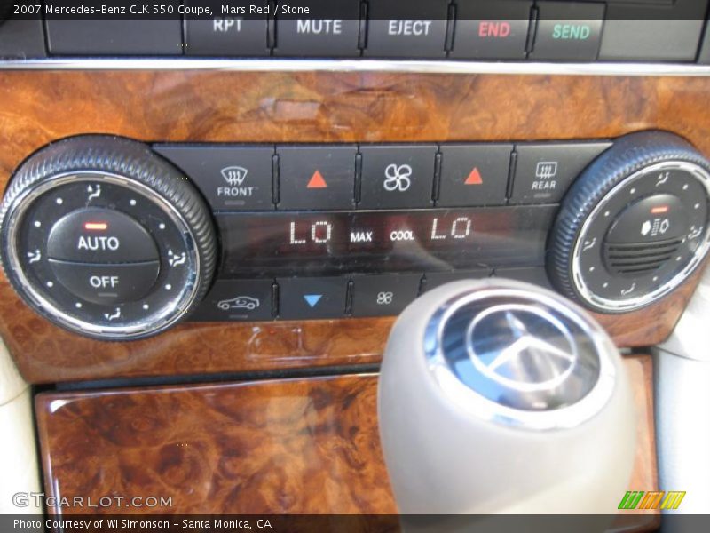 Mars Red / Stone 2007 Mercedes-Benz CLK 550 Coupe