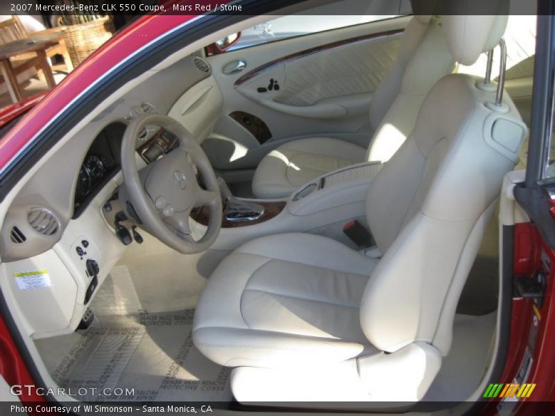 Mars Red / Stone 2007 Mercedes-Benz CLK 550 Coupe