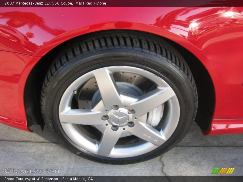 Mars Red / Stone 2007 Mercedes-Benz CLK 550 Coupe