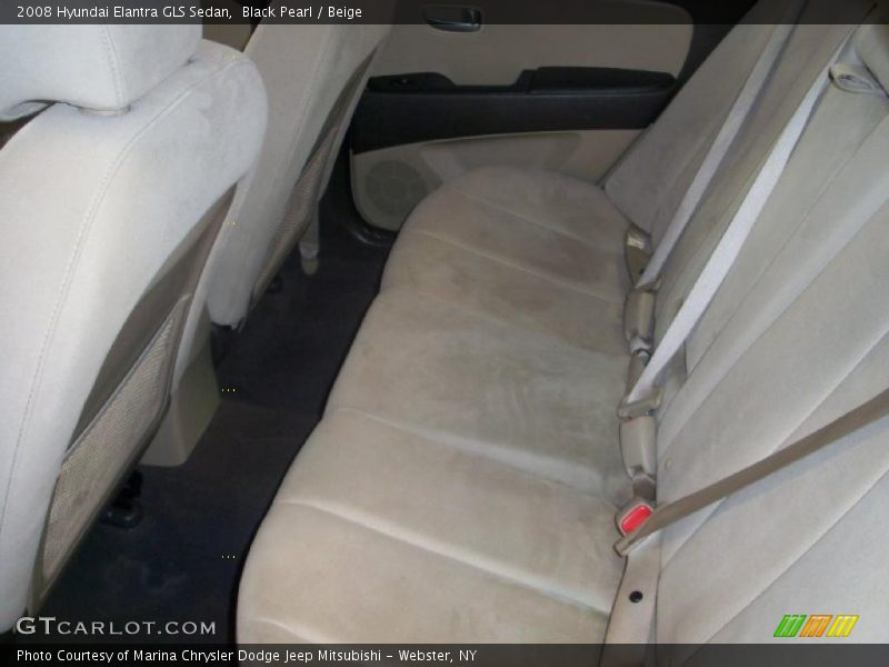 Black Pearl / Beige 2008 Hyundai Elantra GLS Sedan