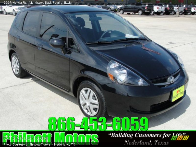 Nighthawk Black Pearl / Black 2007 Honda Fit