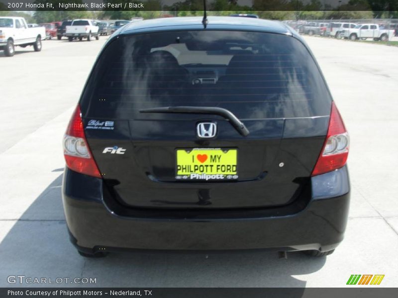 Nighthawk Black Pearl / Black 2007 Honda Fit