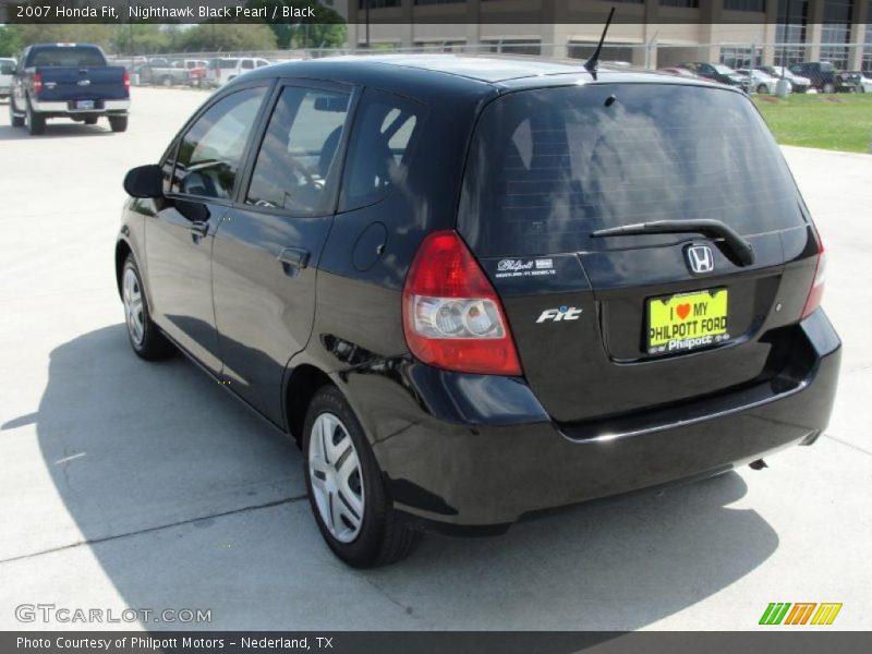 Nighthawk Black Pearl / Black 2007 Honda Fit