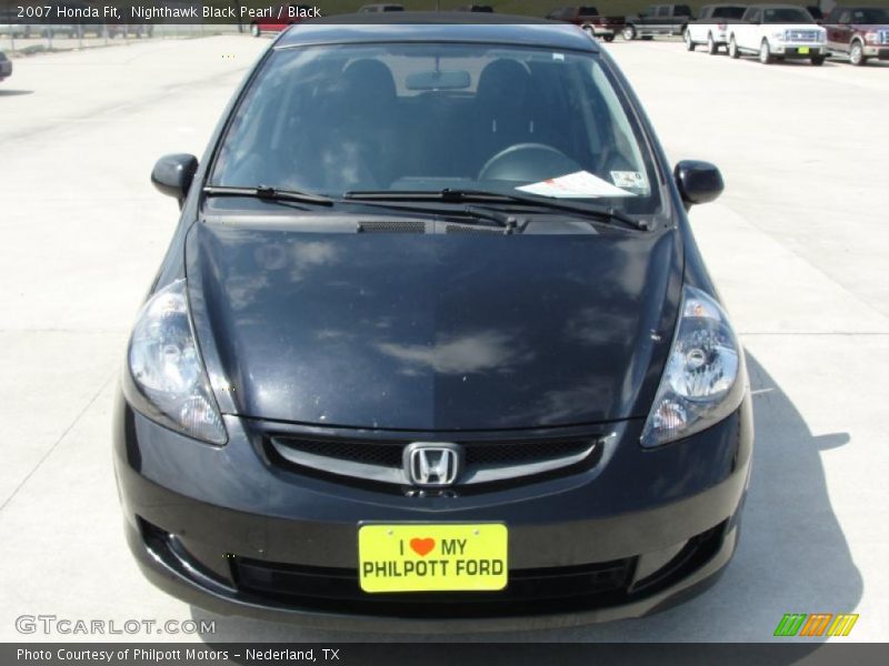 Nighthawk Black Pearl / Black 2007 Honda Fit