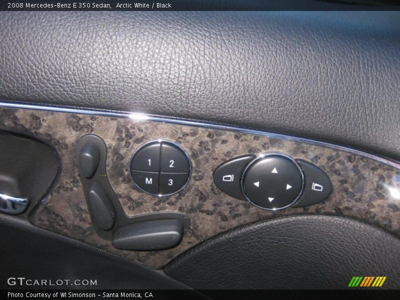 Arctic White / Black 2008 Mercedes-Benz E 350 Sedan