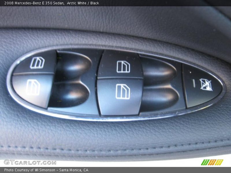 Arctic White / Black 2008 Mercedes-Benz E 350 Sedan