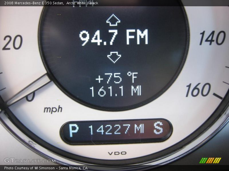 Arctic White / Black 2008 Mercedes-Benz E 350 Sedan