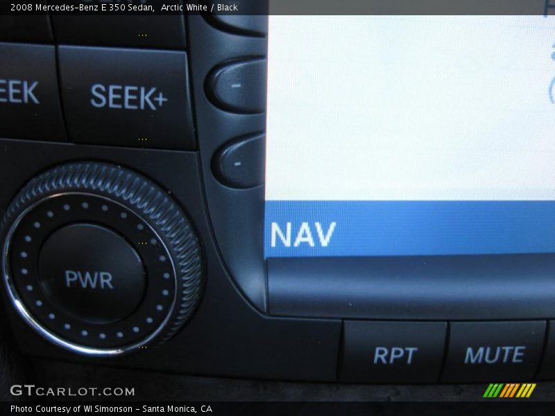 Arctic White / Black 2008 Mercedes-Benz E 350 Sedan