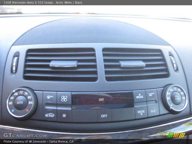 Arctic White / Black 2008 Mercedes-Benz E 350 Sedan