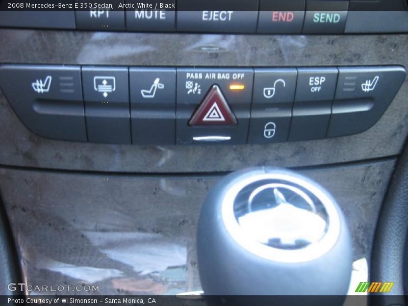 Arctic White / Black 2008 Mercedes-Benz E 350 Sedan