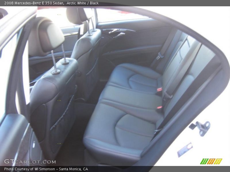 Arctic White / Black 2008 Mercedes-Benz E 350 Sedan
