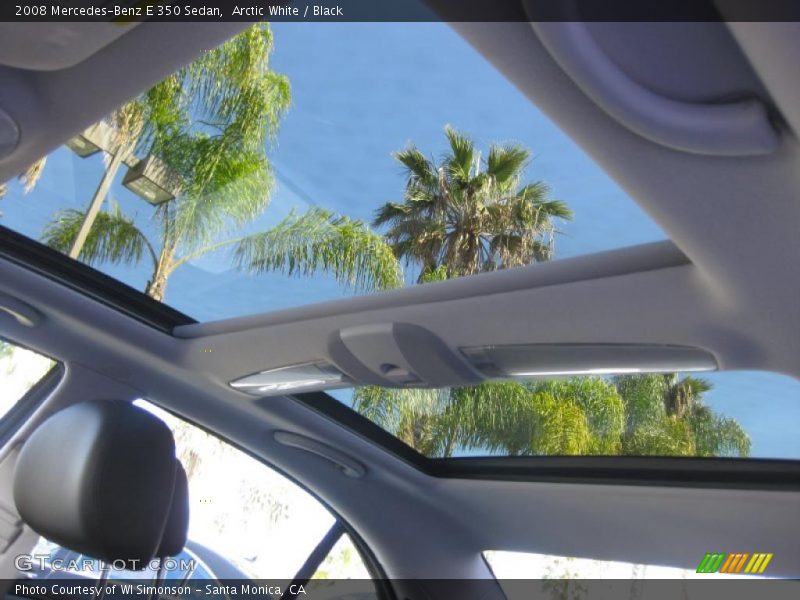 Arctic White / Black 2008 Mercedes-Benz E 350 Sedan
