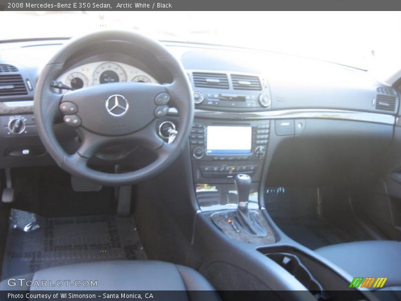 Arctic White / Black 2008 Mercedes-Benz E 350 Sedan