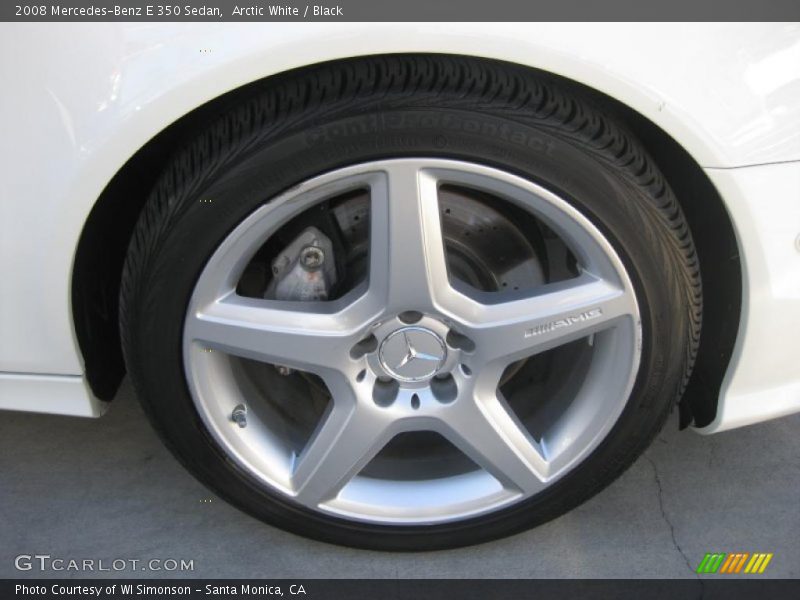 Arctic White / Black 2008 Mercedes-Benz E 350 Sedan