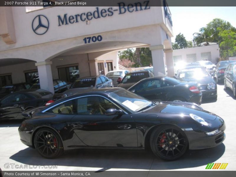 Black / Sand Beige 2007 Porsche 911 Targa 4