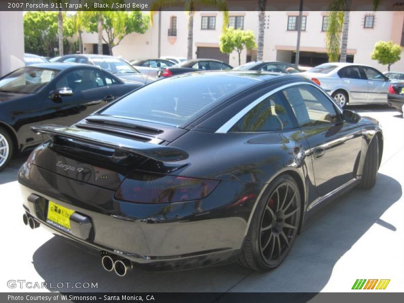 Black / Sand Beige 2007 Porsche 911 Targa 4