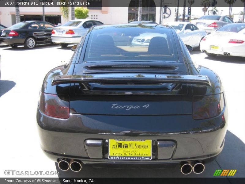 Black / Sand Beige 2007 Porsche 911 Targa 4