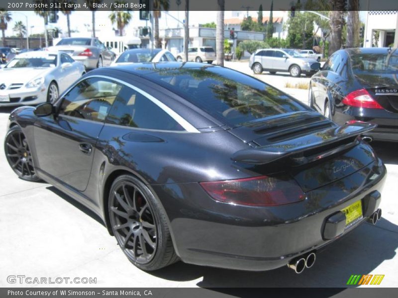 Black / Sand Beige 2007 Porsche 911 Targa 4