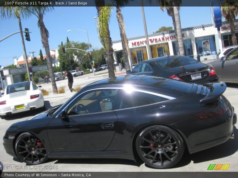 Black / Sand Beige 2007 Porsche 911 Targa 4