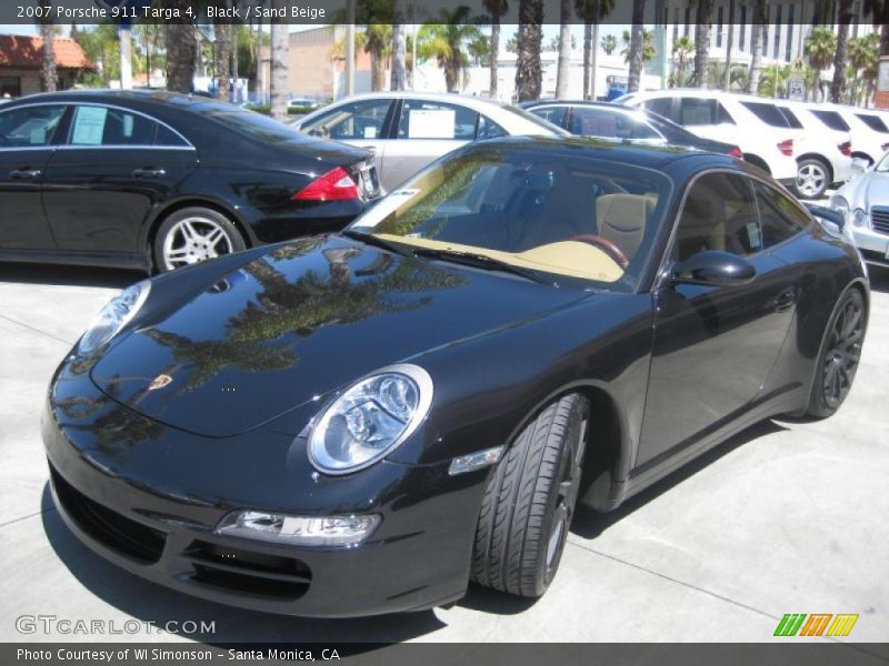 Black / Sand Beige 2007 Porsche 911 Targa 4