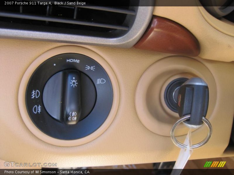 Black / Sand Beige 2007 Porsche 911 Targa 4