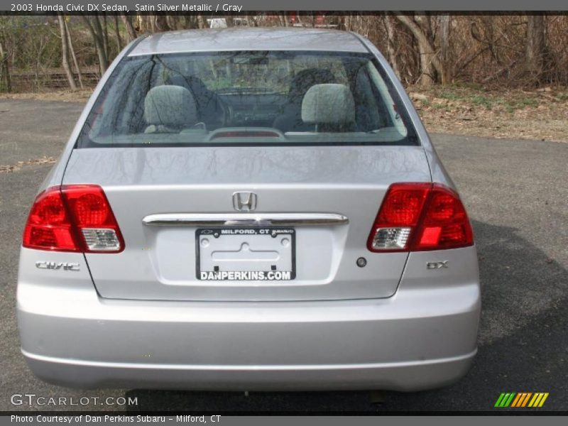 Satin Silver Metallic / Gray 2003 Honda Civic DX Sedan