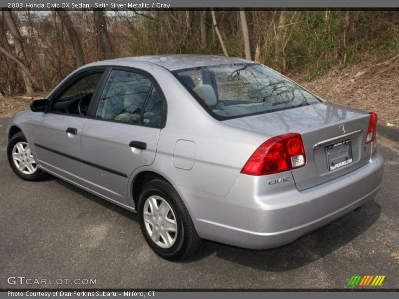 Satin Silver Metallic / Gray 2003 Honda Civic DX Sedan