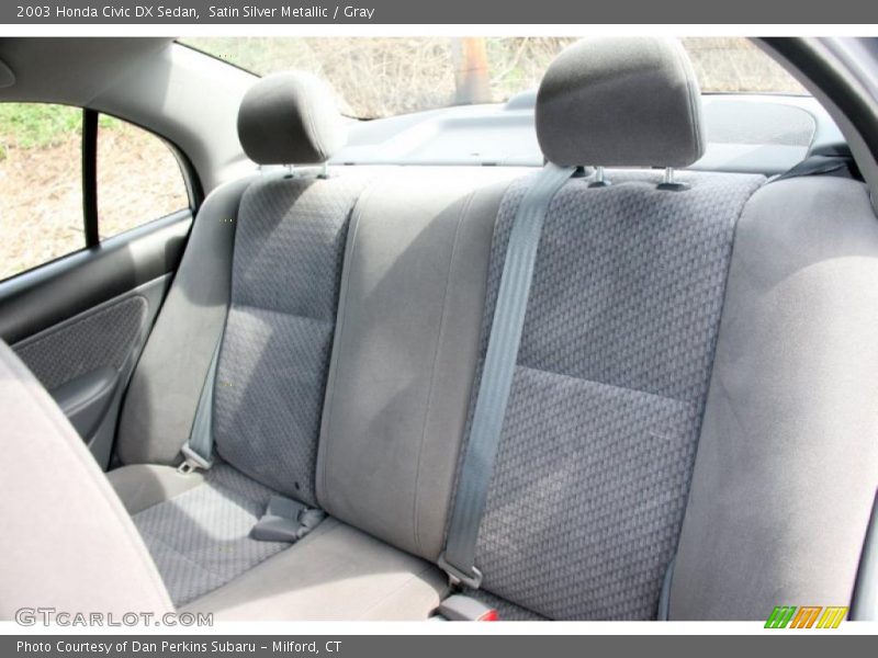 Satin Silver Metallic / Gray 2003 Honda Civic DX Sedan
