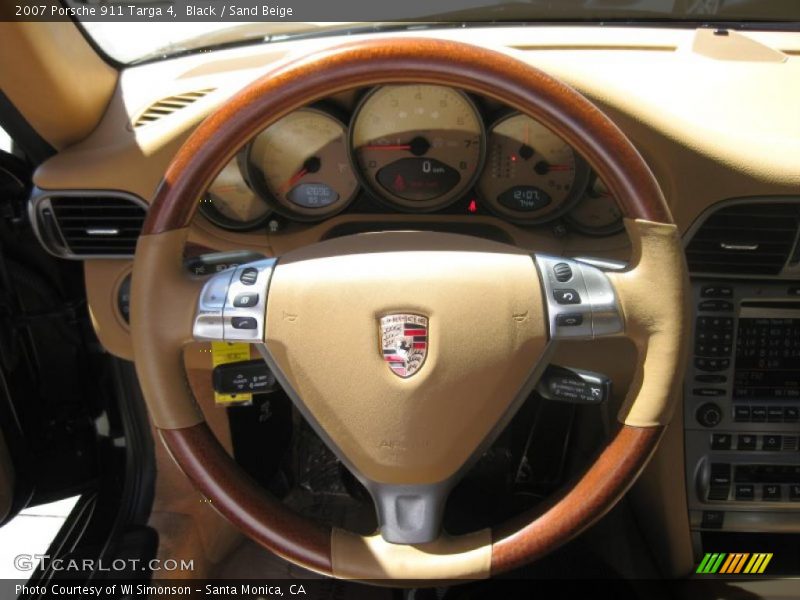 Black / Sand Beige 2007 Porsche 911 Targa 4