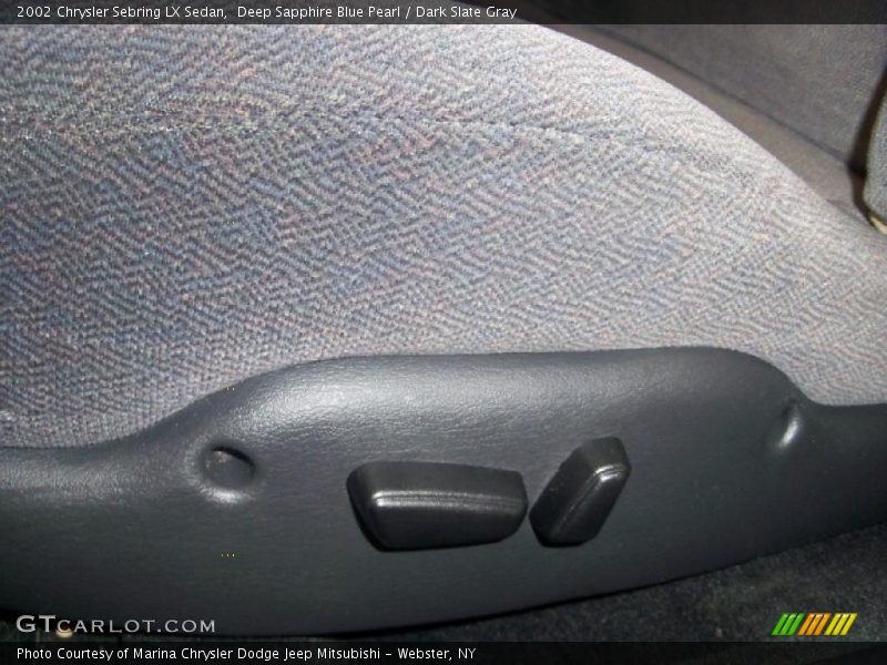 Deep Sapphire Blue Pearl / Dark Slate Gray 2002 Chrysler Sebring LX Sedan