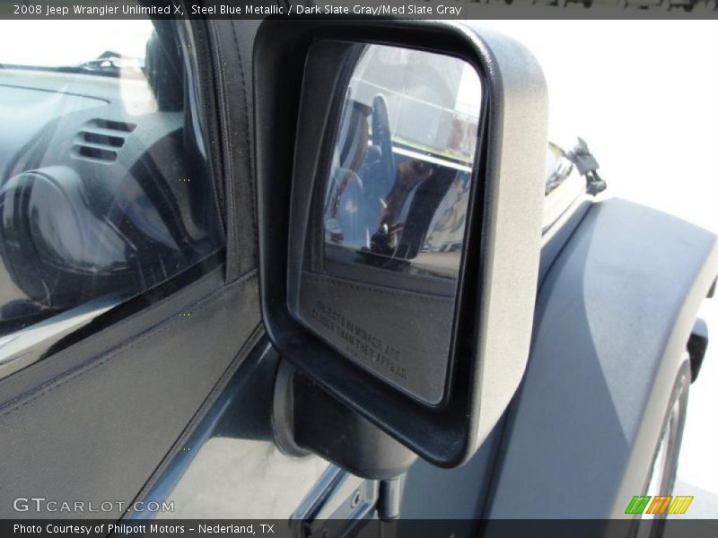 Steel Blue Metallic / Dark Slate Gray/Med Slate Gray 2008 Jeep Wrangler Unlimited X