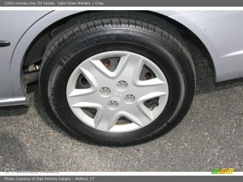 Satin Silver Metallic / Gray 2003 Honda Civic DX Sedan