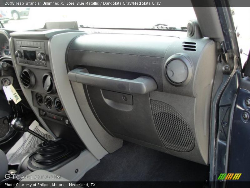 Steel Blue Metallic / Dark Slate Gray/Med Slate Gray 2008 Jeep Wrangler Unlimited X